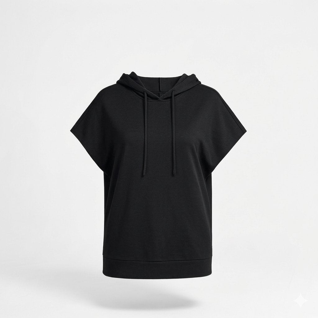 Women's Gray Basic Hoodie Top