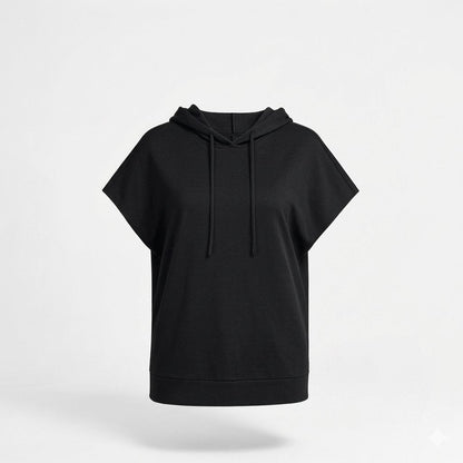 Women's Gray Basic Hoodie Top