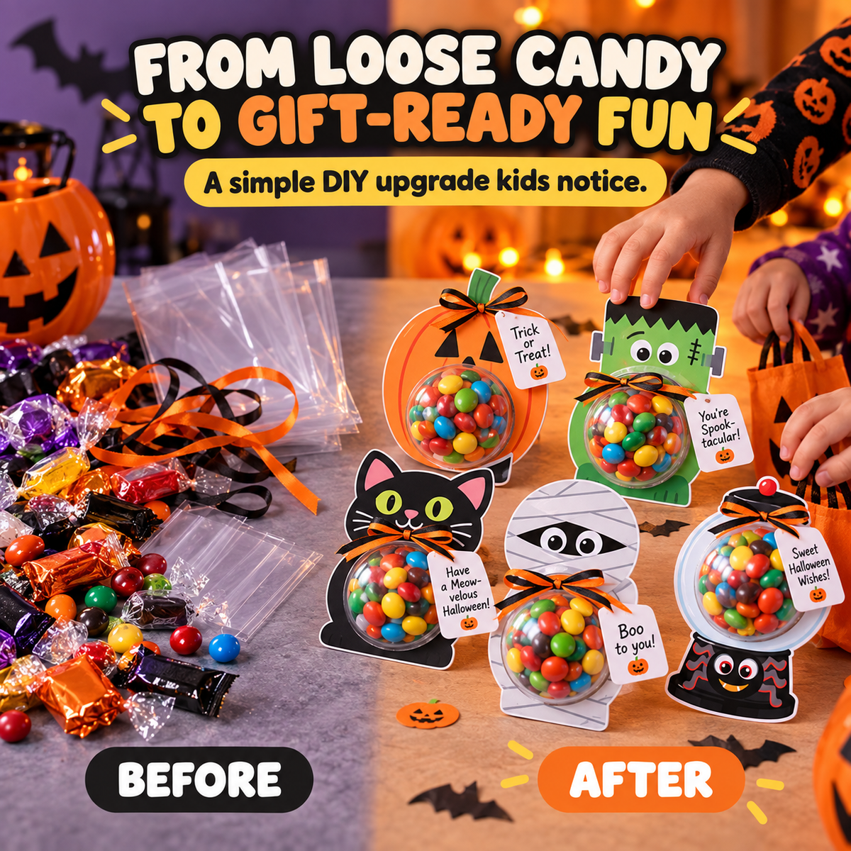 DIY Candy Card Kit That Makes Halloween Treats Unforgettable