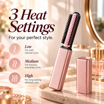 💕 Cordless Mini Curling Iron – Style Anytime, Anywhere! ✨
