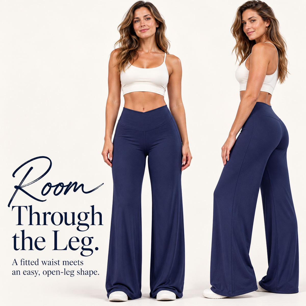 🐆 Women's Leopard Print Wide-Leg Pants ✨ – High Waist & Relaxed Fit