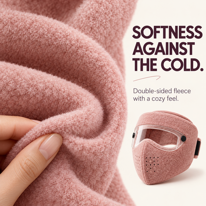 ❄️ Winter Warm Fleece Thermal Face Mask with Detachable Clear Visor