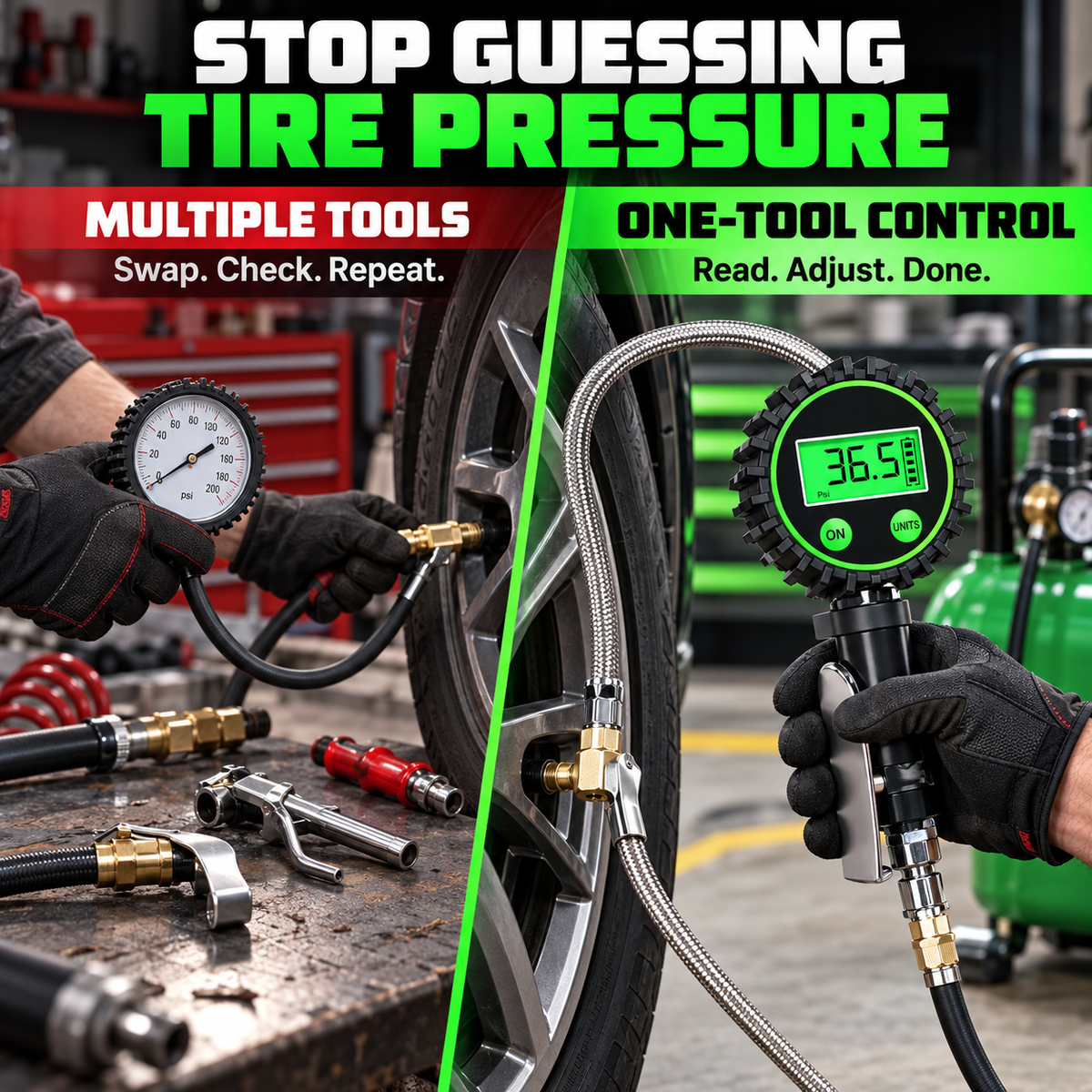 200 PSI Digital Tire Inflator Gauge