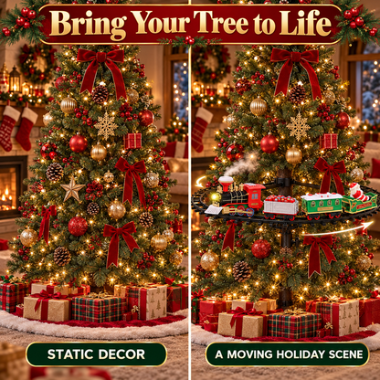 🎄 Animated Christmas Train Set for Around the Tree