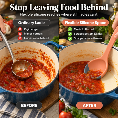 3-in-1 Silicone Ladle & Scraper Spoon
