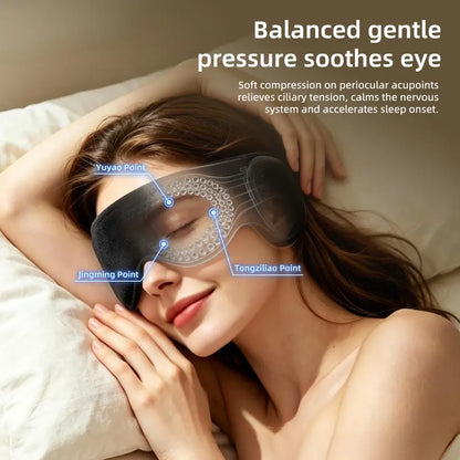 😴3D Contoured Sleep Mask with Ear Cushions – Light Blocking, Weighted Comfort 🌙