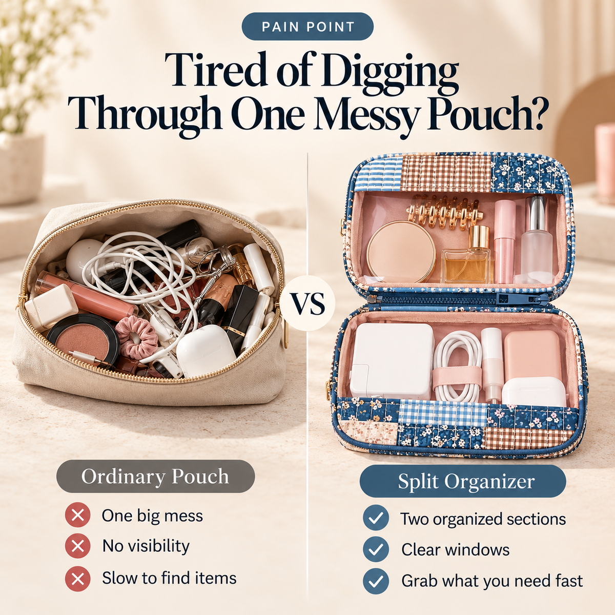 2-in-1 Travel Organizer — Pack Smarter, Find Everything Faster
