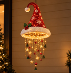 🎄Lighted Santa Hat Hanging Chandelier