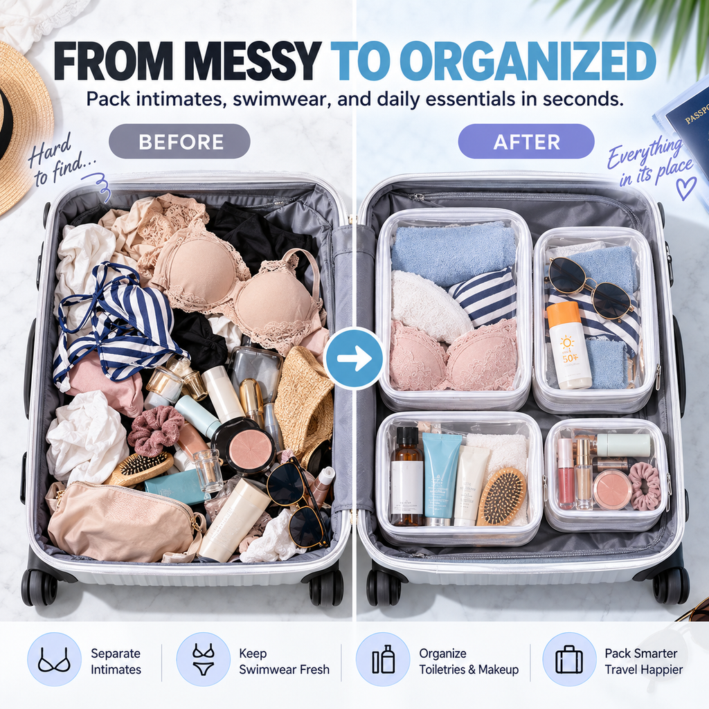 Clear Travel Bags That Make Packing Faster and Easier
