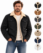 Men's fleece-lined winter truck driver work jacket - warm and cozy, easily handle today's cold.