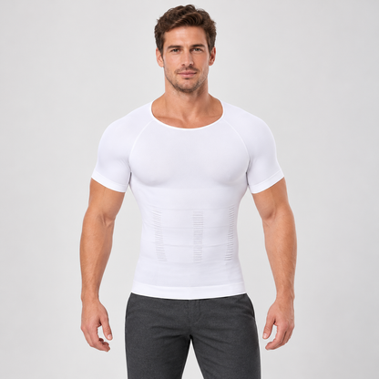 🔥 Men's Tummy Control Shapewear Shirt – Slimming Compression Top for Everyday Wear
