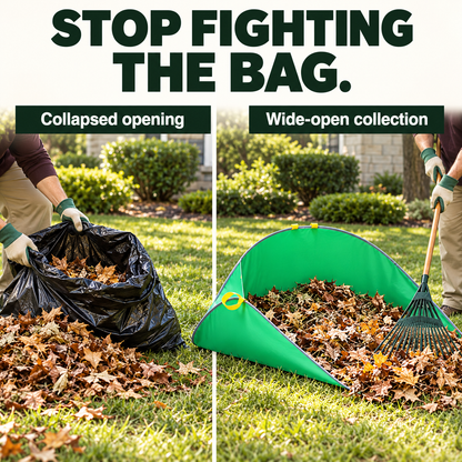 Pop-Up Leaf Collector – Large Capacity Foldable Yard Waste Bag for Easy Lawn & Garden Cleanup