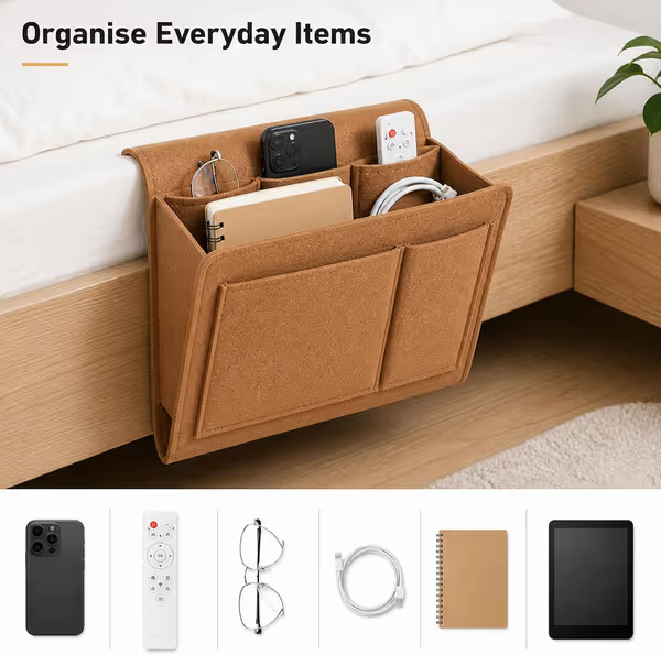 Felt Bedside Hanging Storage Bag