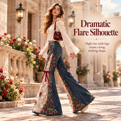🎀✨ Princess Lace Jeans – Sweet Meets Street Style! 💕