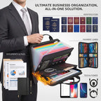 🛡️ Asset Safe Haven | Heavy-Duty Fireproof & Waterproof Expanding File Organizer Bag with Portable Handle 📁