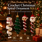 🎄 Handmade Christmas Crochet Ornament Kit - The Perfect DIY Holiday Gift & Decoration 🎅