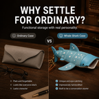 Whale Shark Leather Glasses Case & Crossbody Bag