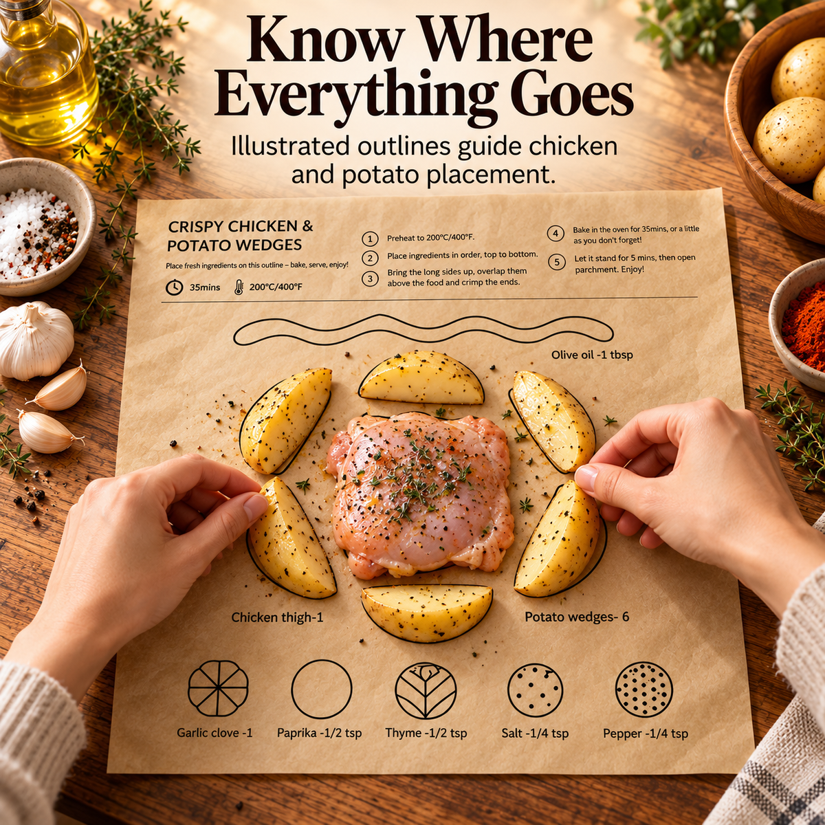 🍗Baking Paper Printed with Recipes—Making Baking Easy and Mess-Free! 👩‍🍳