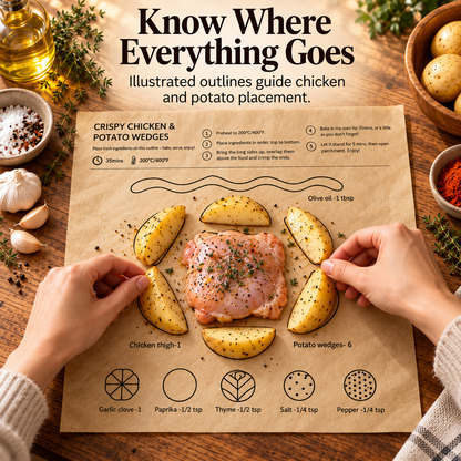 🍗Baking Paper Printed with Recipes—Making Baking Easy and Mess-Free! 👩‍🍳