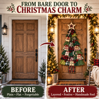 DIY Oversized Patchwork Christmas Tree Door Hanging Kit with Tools