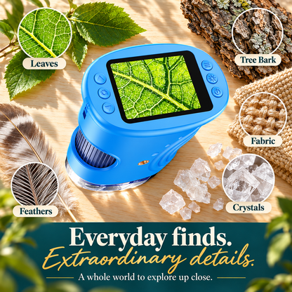 🔬 Kids’ 1000X Digital Microscope with 2.0″ Screen & Photo/Video Capture