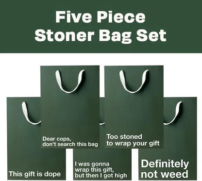 Funny Gift Bags -Set of 5- Snarky, Perfect for Gifts, Secret Santa, and Christmas