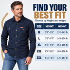 Men’s Rugged Utility Shirt – Long Sleeve Button-Up with Dual Chest Pockets
