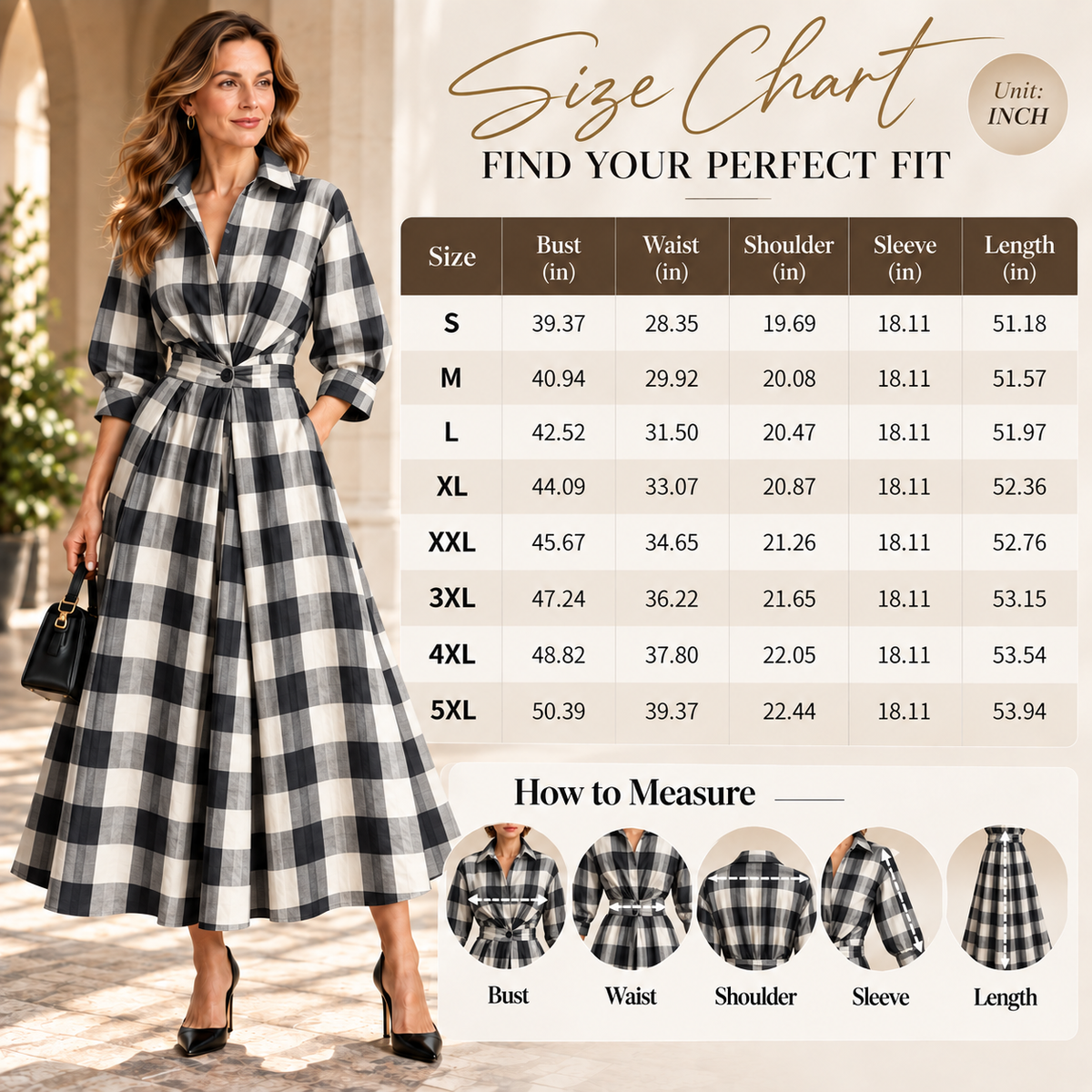 Minimalist Collared Long Sleeve Midi Dress | Office & Formal Wear