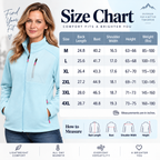 Women's Full-Zip Fleece Jacket with Warm Thermal Lining