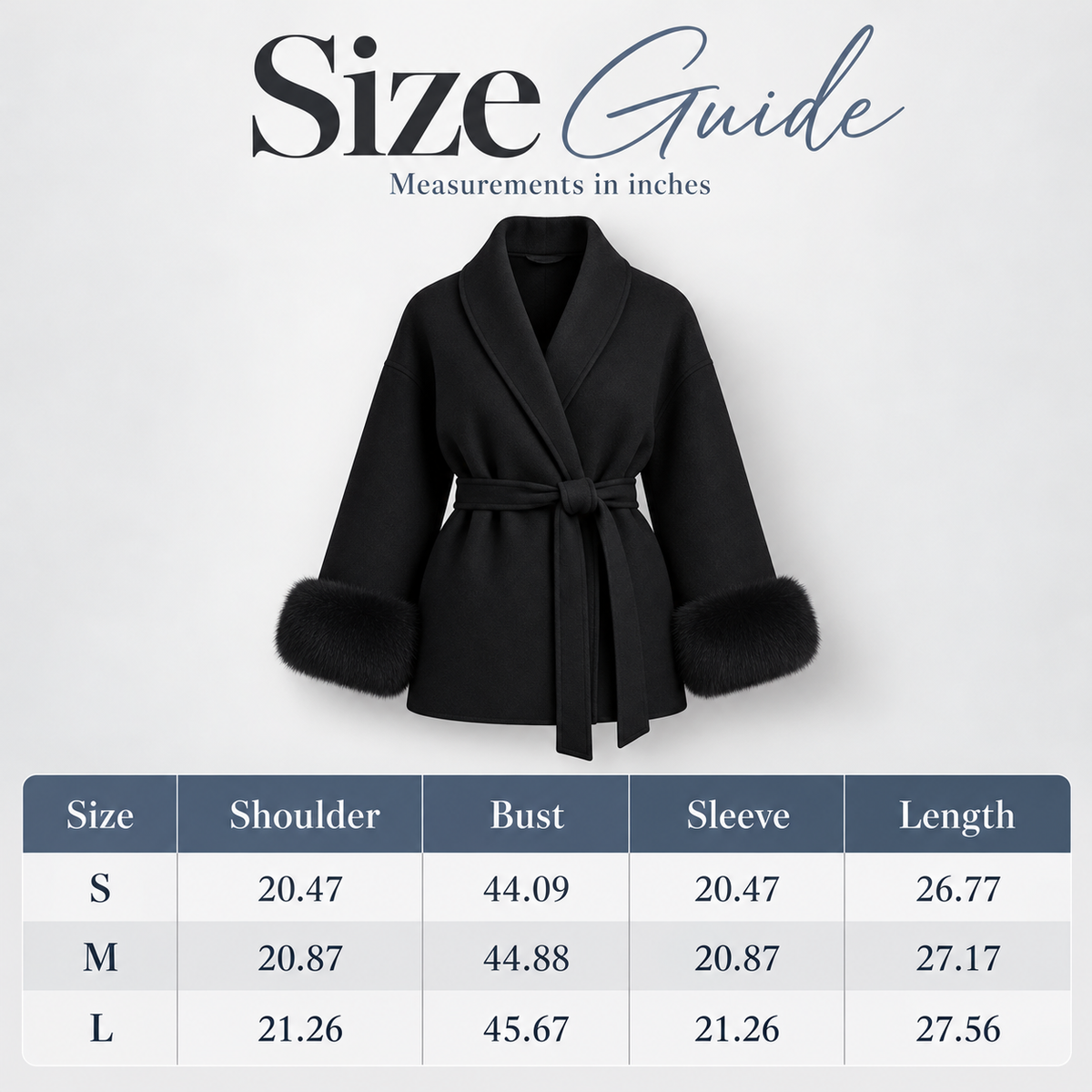 Women's Luxury Plush-Cuff Belted Wrap Coat | Elegant Fall & Winter Thermal Jacket