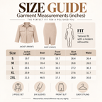 Women's Classic Lapel Crop Jacket & Split Midi Skirt Workwear Two-Piece Set