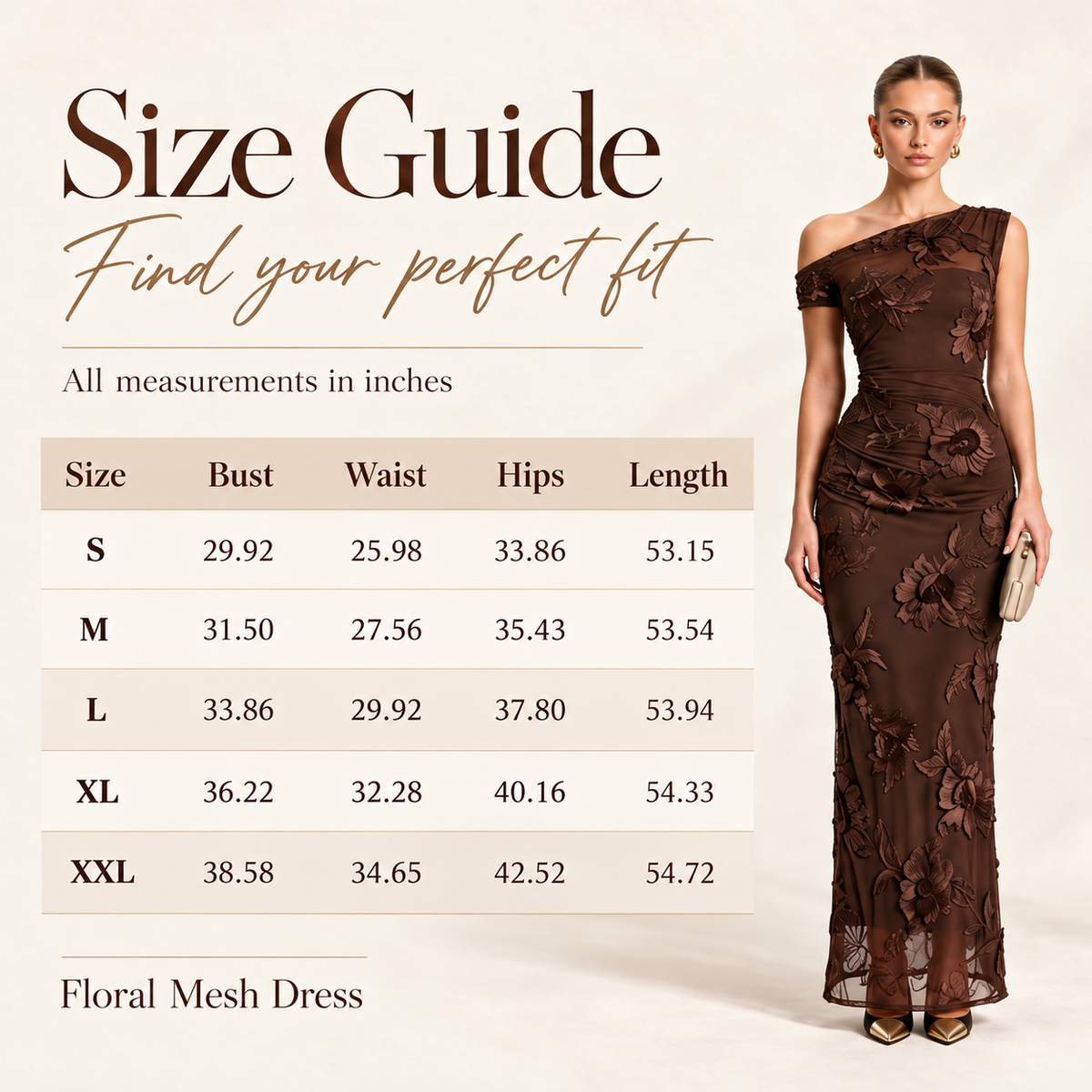Elegant Asymmetric One-Shoulder 3D Floral Mesh Maxi Dress for Evening Formal Events