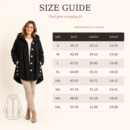 ❄️ Stay Warm & Look Great: Women’s Plush Hooded Fleece Coat