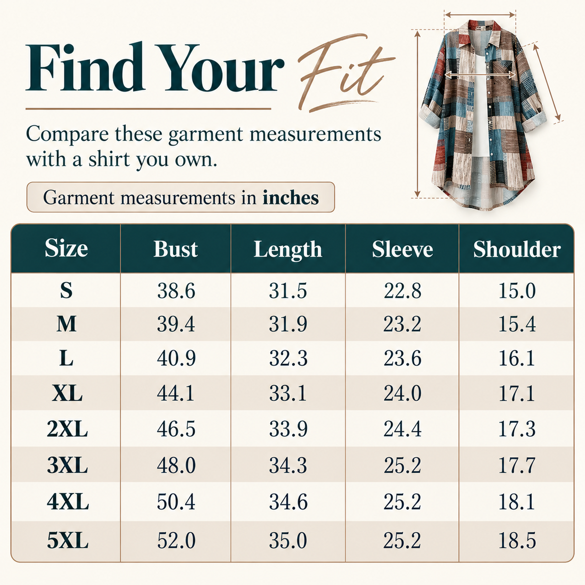 Women's Boho Abstract Colorblock Button-Up Shacket - Long Sleeve Mid-Length Coat