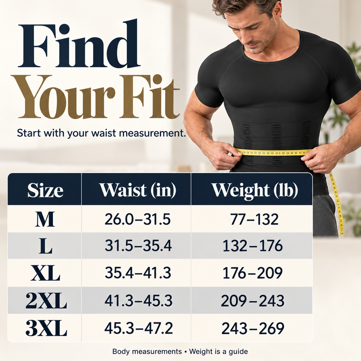 🔥 Men's Tummy Control Shapewear Shirt – Slimming Compression Top for Everyday Wear