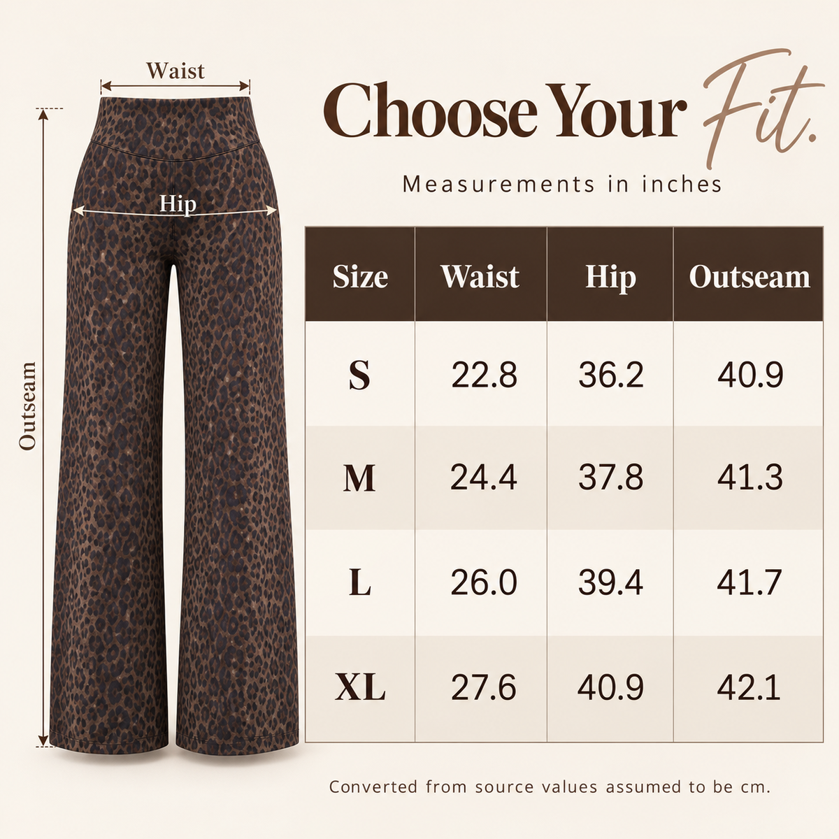 🐆 Women's Leopard Print Wide-Leg Pants ✨ – High Waist & Relaxed Fit