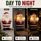 🎅 Mischievous Light-Up Middle Finger Santa Christmas Decor
