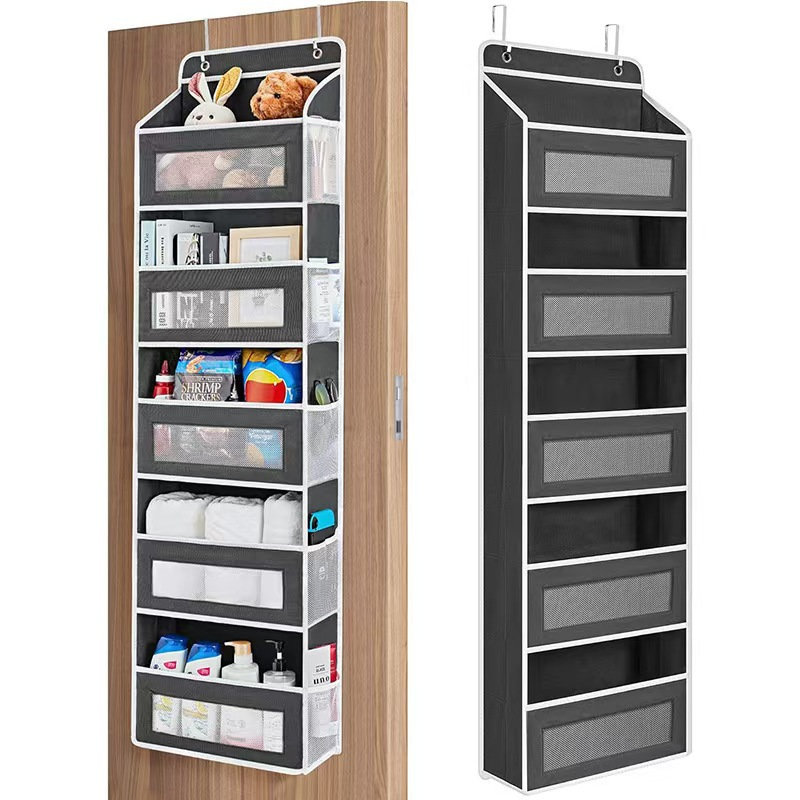 Large capacity hanging storage bag behind the door