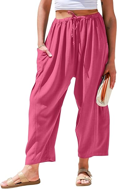 ☀️Summer Hot Sale 49% OFF -Women's Linen Wide Leg Pants with Pockets