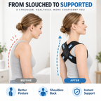 🧘‍♀️ Ergonomic Posture Support Strap – Elastic Back Straightener for Home & Office