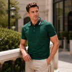 Men's Cool & Breathable Summer Polo Shirt – Stretch Slim Fit