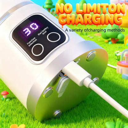 Portable Wireless Blender – 12 Blades, 3 Speeds & Digital Display