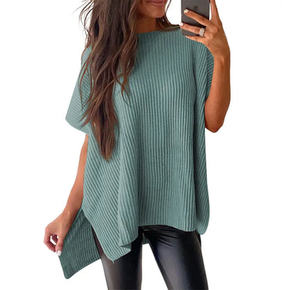 Women’s Ribbed Knit Batwing Top