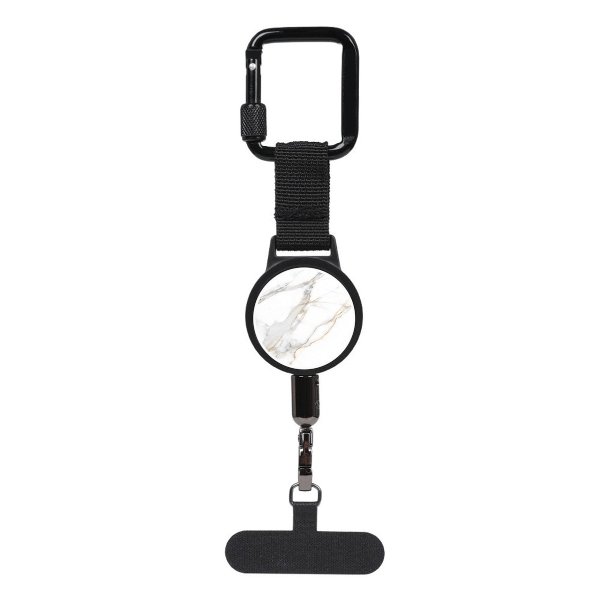Retractable Steel Tether with Locking Carabiner – Secure Your Phone, Keys & Essentials Anywhere
