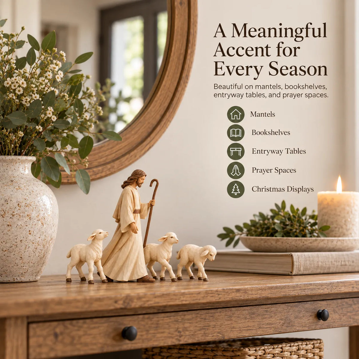 The Good Shepherd & Lambs Sculpture Collection