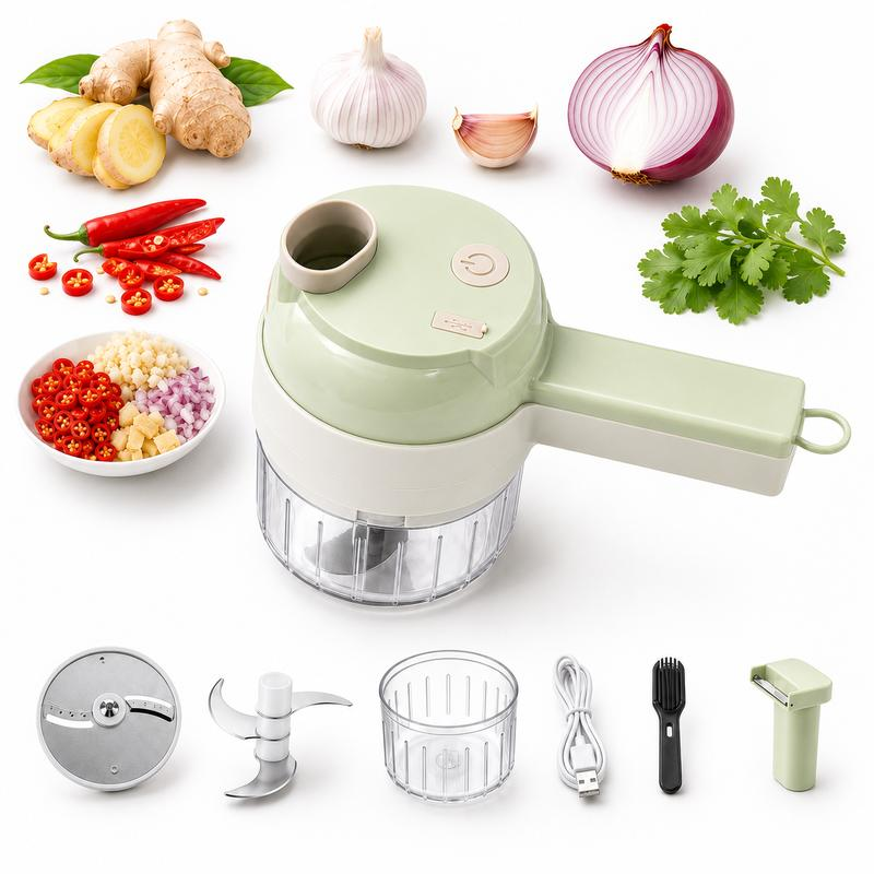 USB rechargeable handheld food processor, portable food processing tool