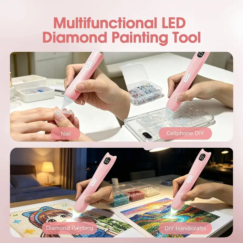 💎 Electric Diamond Painting Pen – 3 Adjustable Suction Levels, No Wax Needed! 🎨