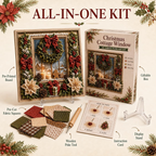 3D Christmas Fabric Poke Art Kit