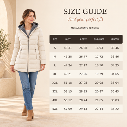 Stay Warm Without the Bulk: Women’s Plush-Lined Puffer Coat