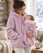 🦘 Kangaroo Baby Carrier Hoodie – Hands-Free Cozy Fleece Jacket 👶